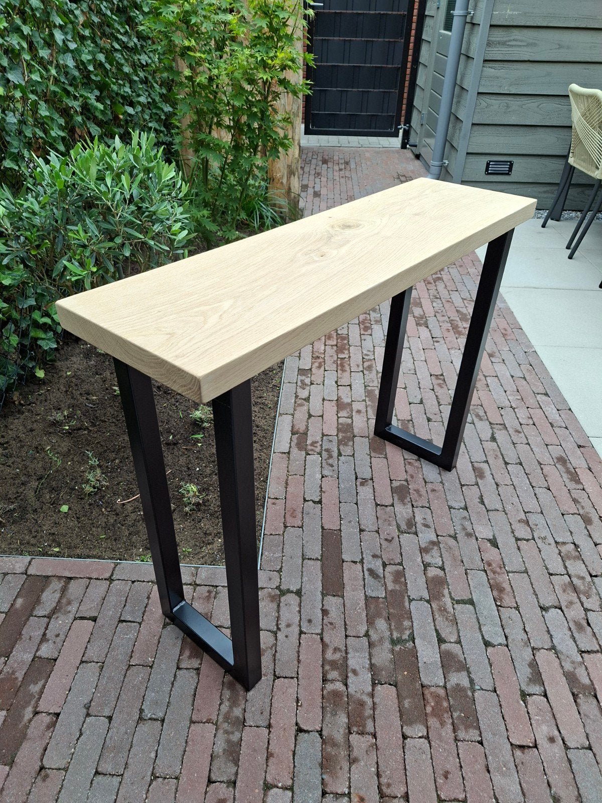 Foto 3 van te koop nieuwe industriele massief eikenhouten sidetable