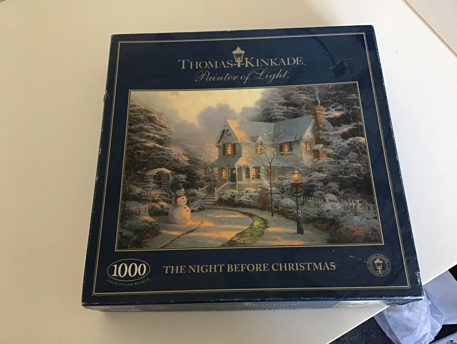 Gibsons puzzel the night before Christmas Kerst, Ophalen of Verzenden, 500 t/m 1500 stukjes, Gebruikt, Legpuzzel