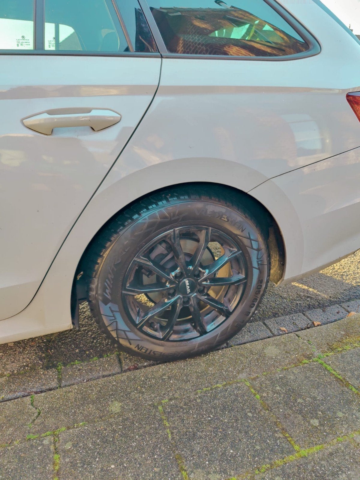 Set MAK Davinci 17 Inch velgen + Vredestein Wintrac banden, Auto-onderdelen, Ophalen, Gebruikt