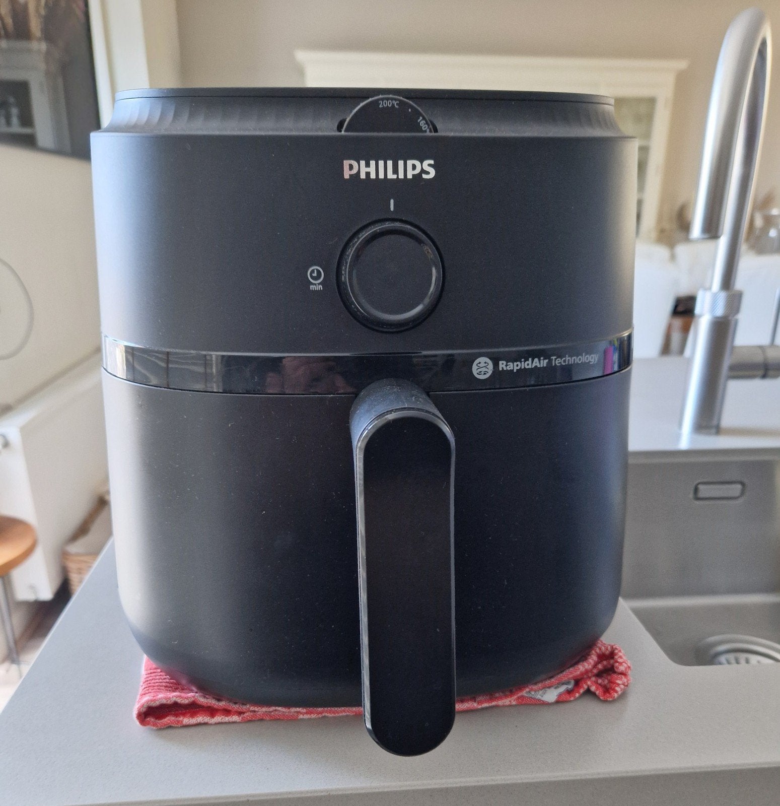 Philips Airfryer zwart 6,2 ltr, Ophalen, Airfryer