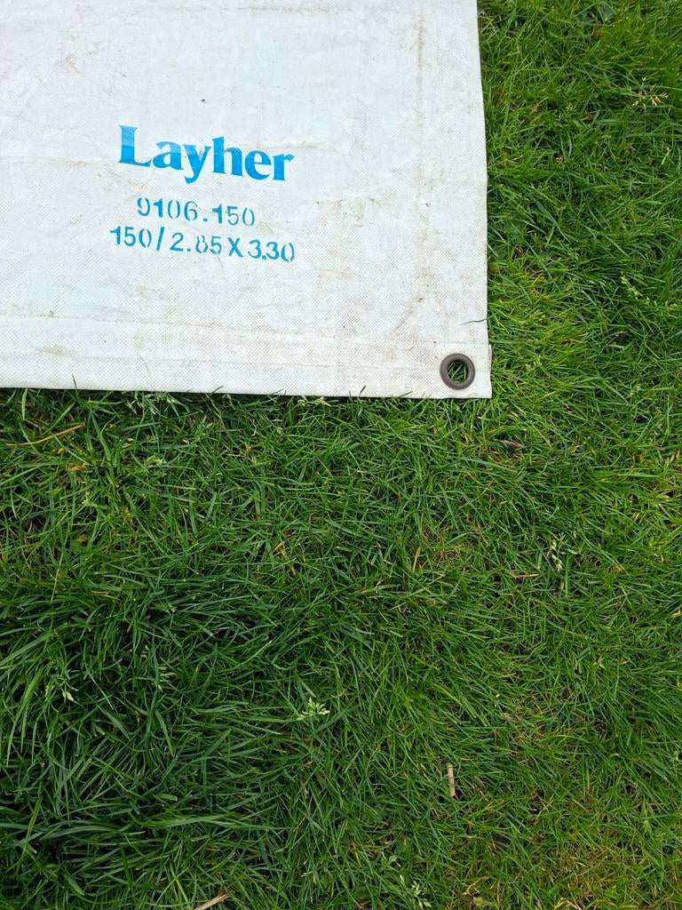 Layher steiger zeil te koop. Alleen zeil!, Doe-het-zelf en Verbouw, Steigers, Ophalen of Verzenden, Gebruikt, Rolsteiger of Kamersteiger