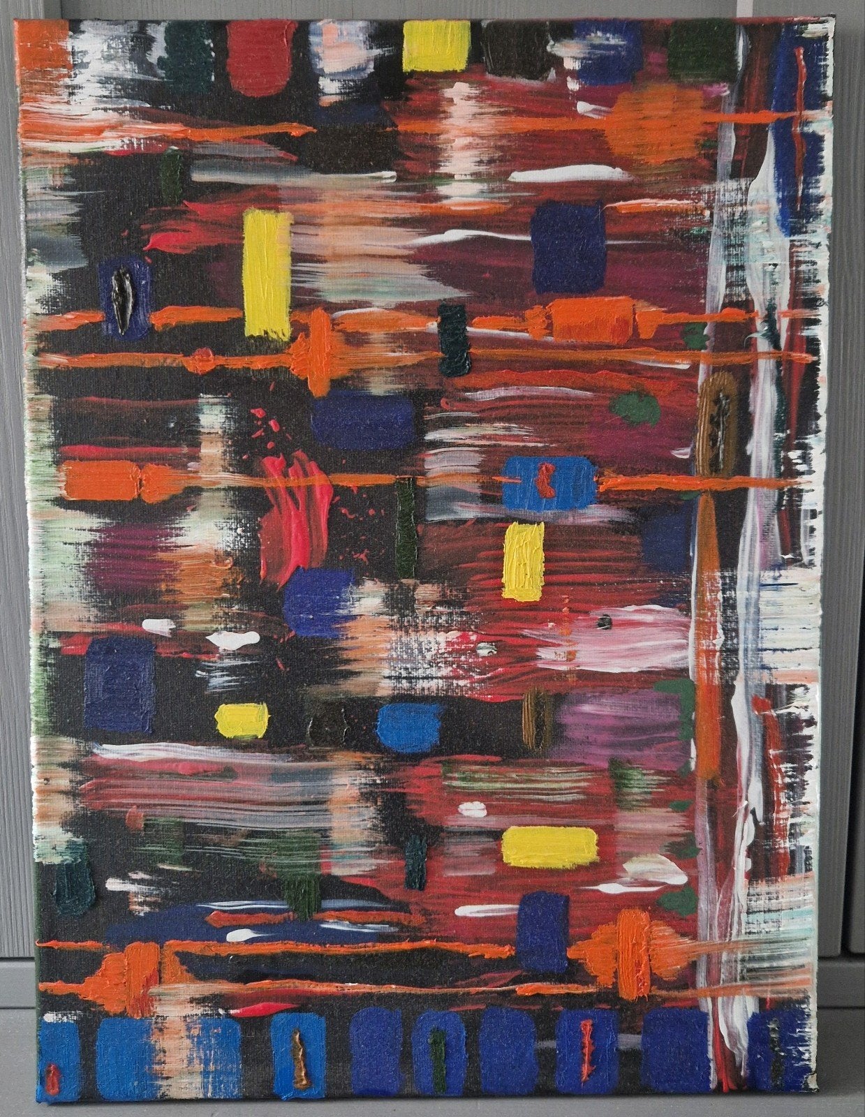Abstract kunstwerk- Schilderij, Antiek en Kunst, Kunst | Schilderijen | Abstract, Ophalen