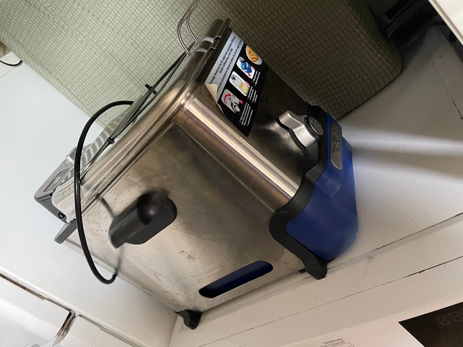 Tefal frituurpan, Ophalen, Gebruikt