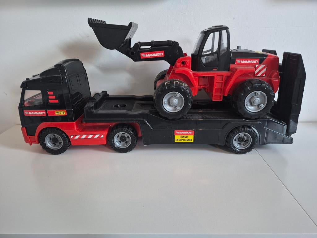 Vrachtwagen met tractor - Mammoet speelgoed, Ophalen, Gebruikt