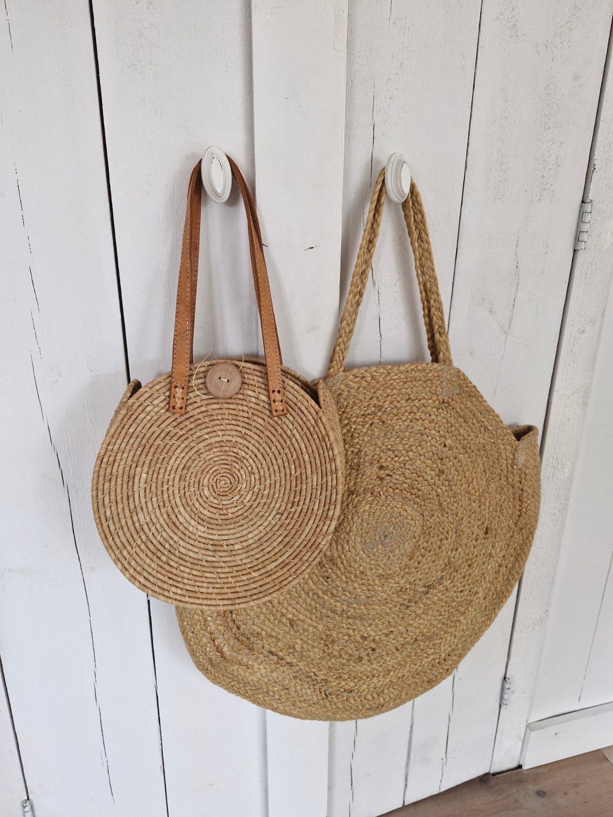 Rieten tas, Ophalen