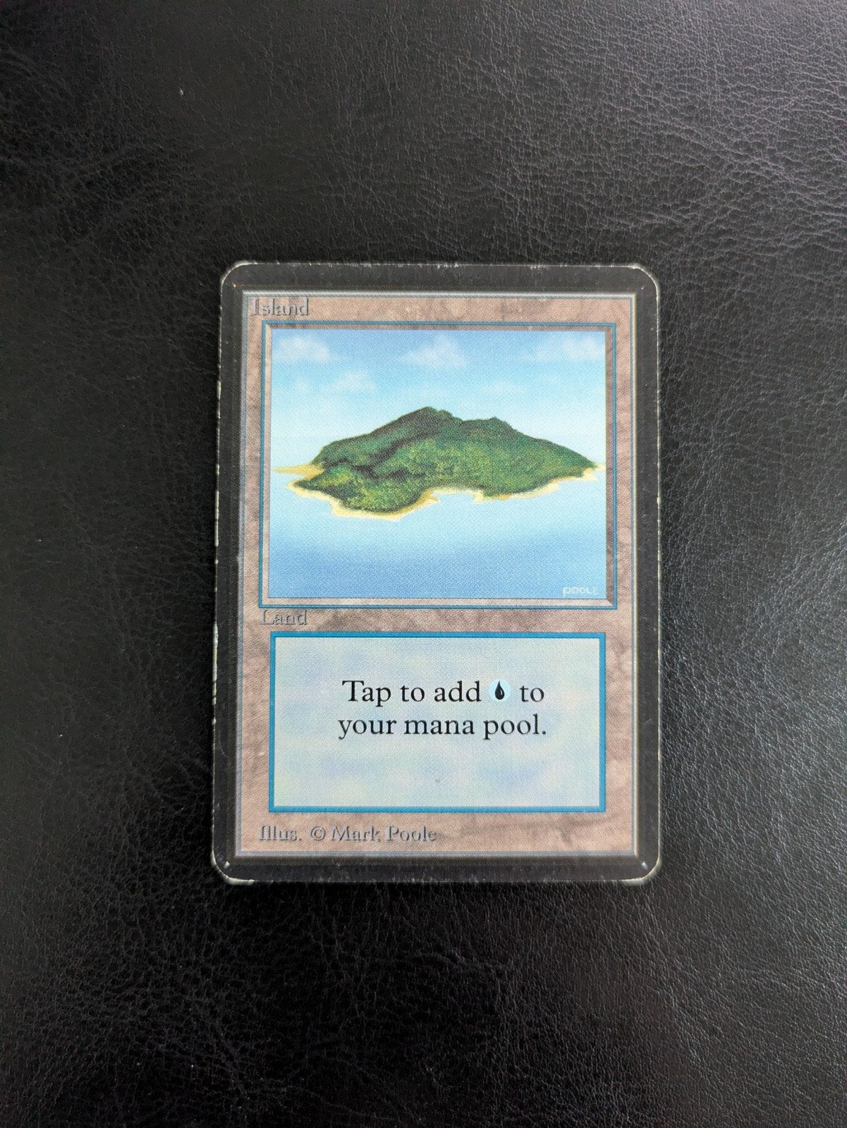 Island | Alpha Old School Basic Land LP, Ophalen of Verzenden, Gebruikt, Losse kaart