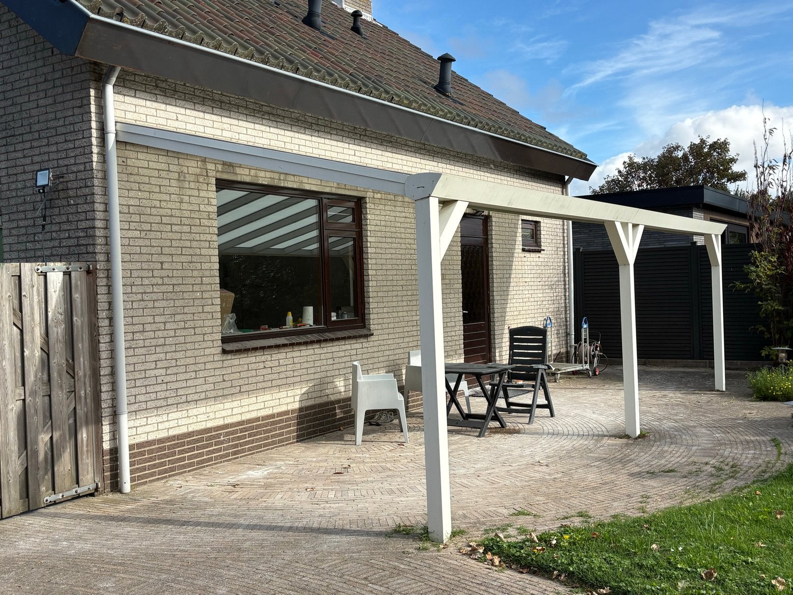 Luxe Veranda 700x300 cm met Melkglas en Verlichting, Ophalen, Zo goed als nieuw, Veranda