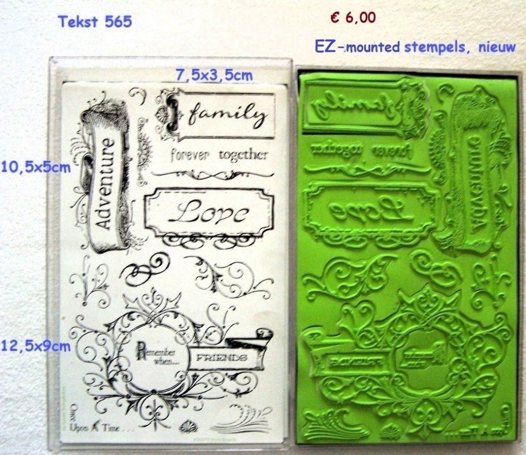 Tekst 565 EZ-mounted stempel, Hobby en Vrije tijd, Stempelen, Ophalen of Verzenden, Nieuw, EZ-mounted stempel