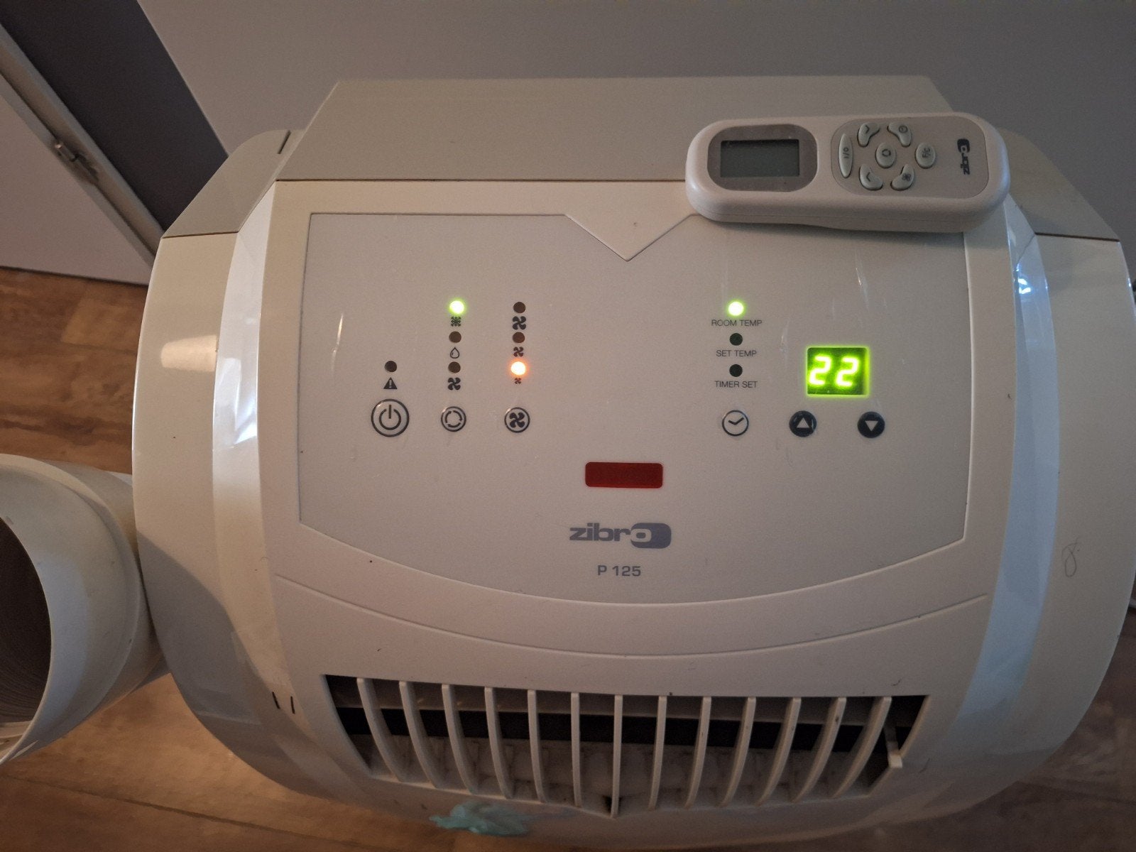 Airco  Zibro p125, Ophalen, Gebruikt, Minder dan 60 m³, 3 snelheden of meer