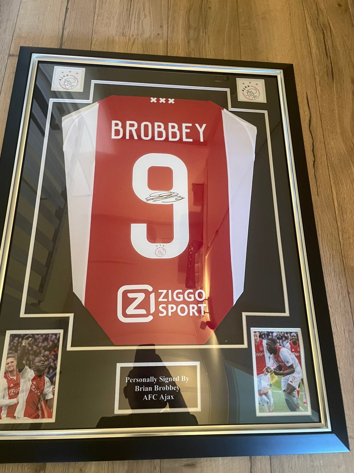 Brian Brobbey gesigneerd voetbal shirt ajax, Ophalen, Zo goed als nieuw, Ajax, Shirt