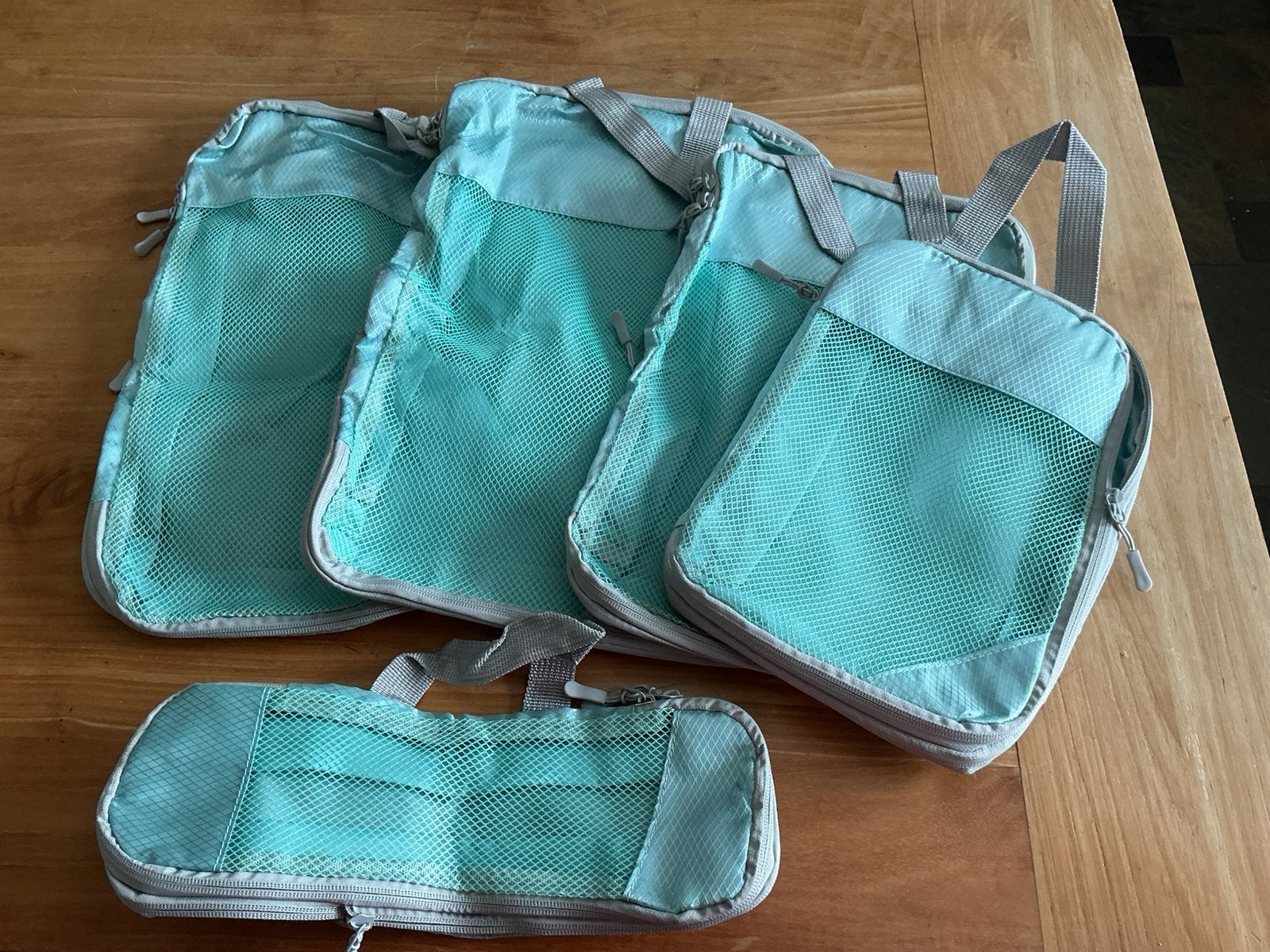 Koffer organisers - packing cubes - set van 5 met compressie, Ophalen of Verzenden, Nieuw, 30 cm of meer