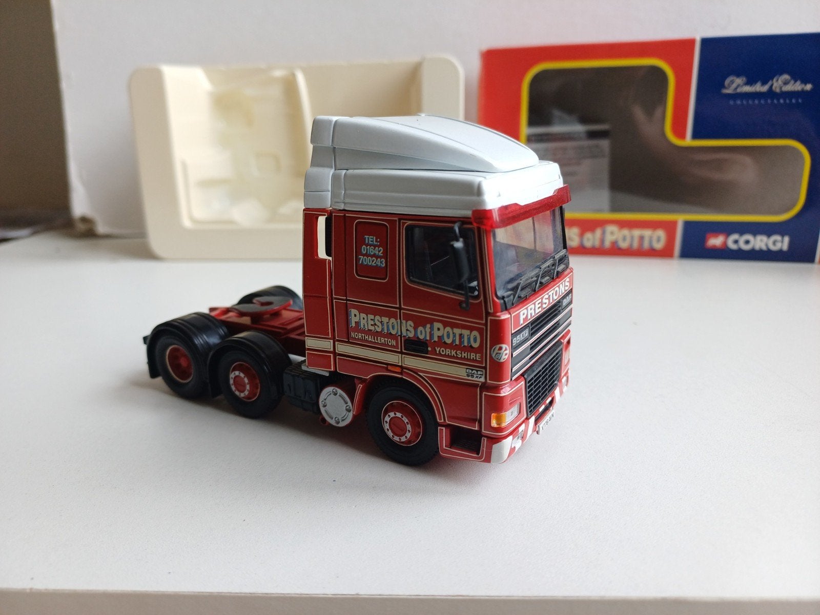 DAF 95 xf Corgi 1:50 Prestons of Potto., Ophalen of Verzenden, Bus of Vrachtwagen, Corgi