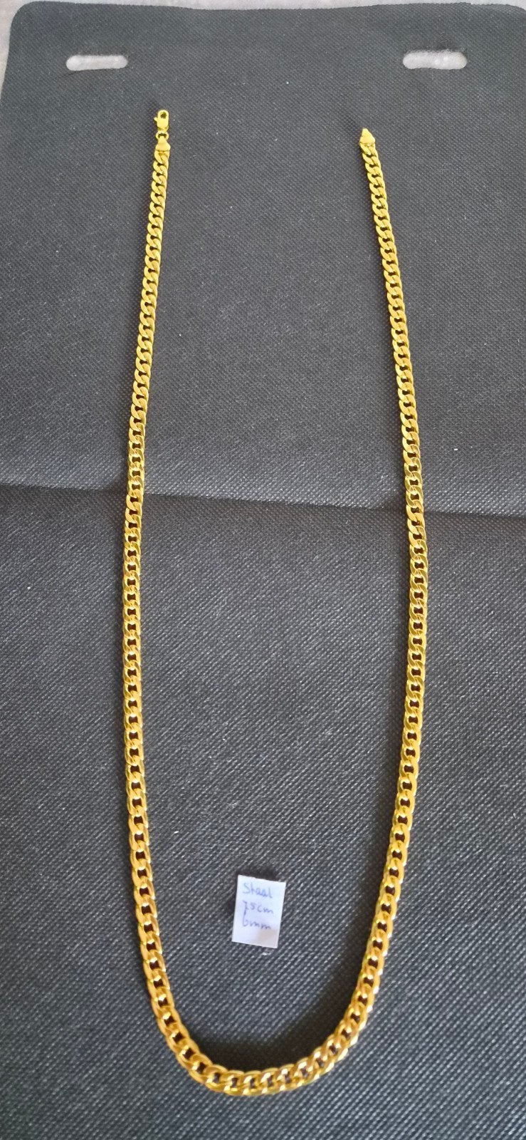 Stoere Cubaanse ketting 75cm, 6 mm, Ophalen of Verzenden, Nieuw, Goud