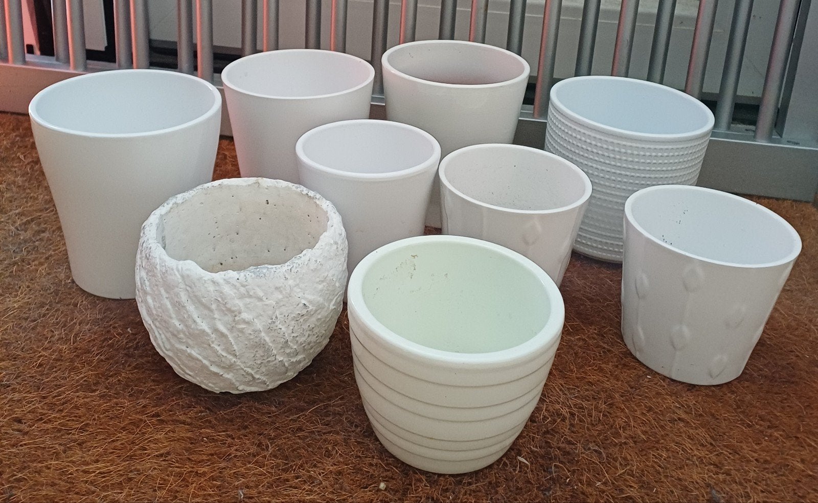 bloempotten, Ophalen, Rond, Binnen, Aardewerk