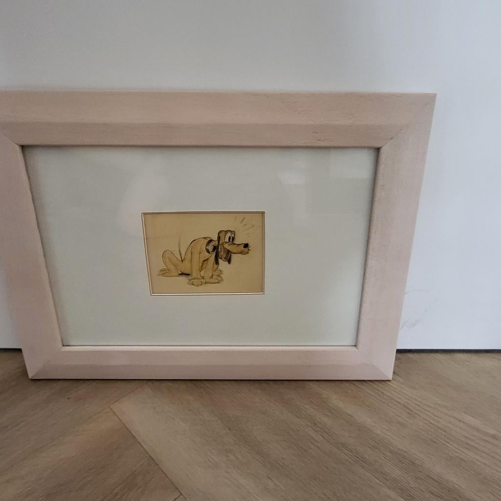 Disney original story sketch of Pluto, Ophalen, Nieuw, Minder dan 50 cm, Schilderij