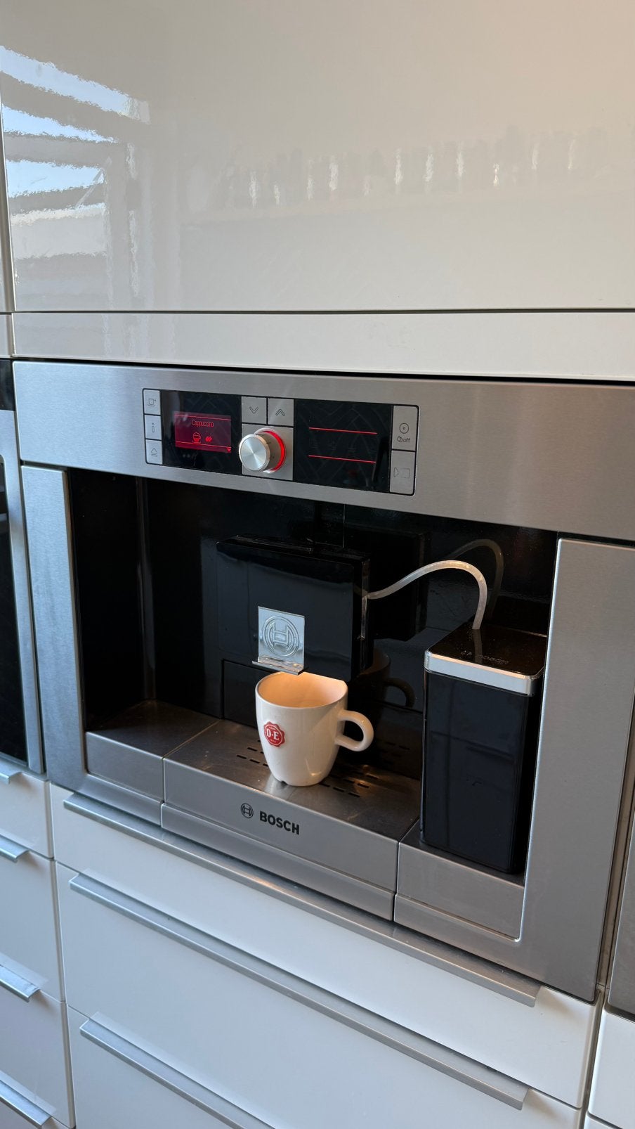 Bosch Inbouw Koffiemachine TCC78K751/09, Witgoed en Apparatuur, Koffiezetapparaten, 10 kopjes of meer, Ophalen of Verzenden, Zo goed als nieuw