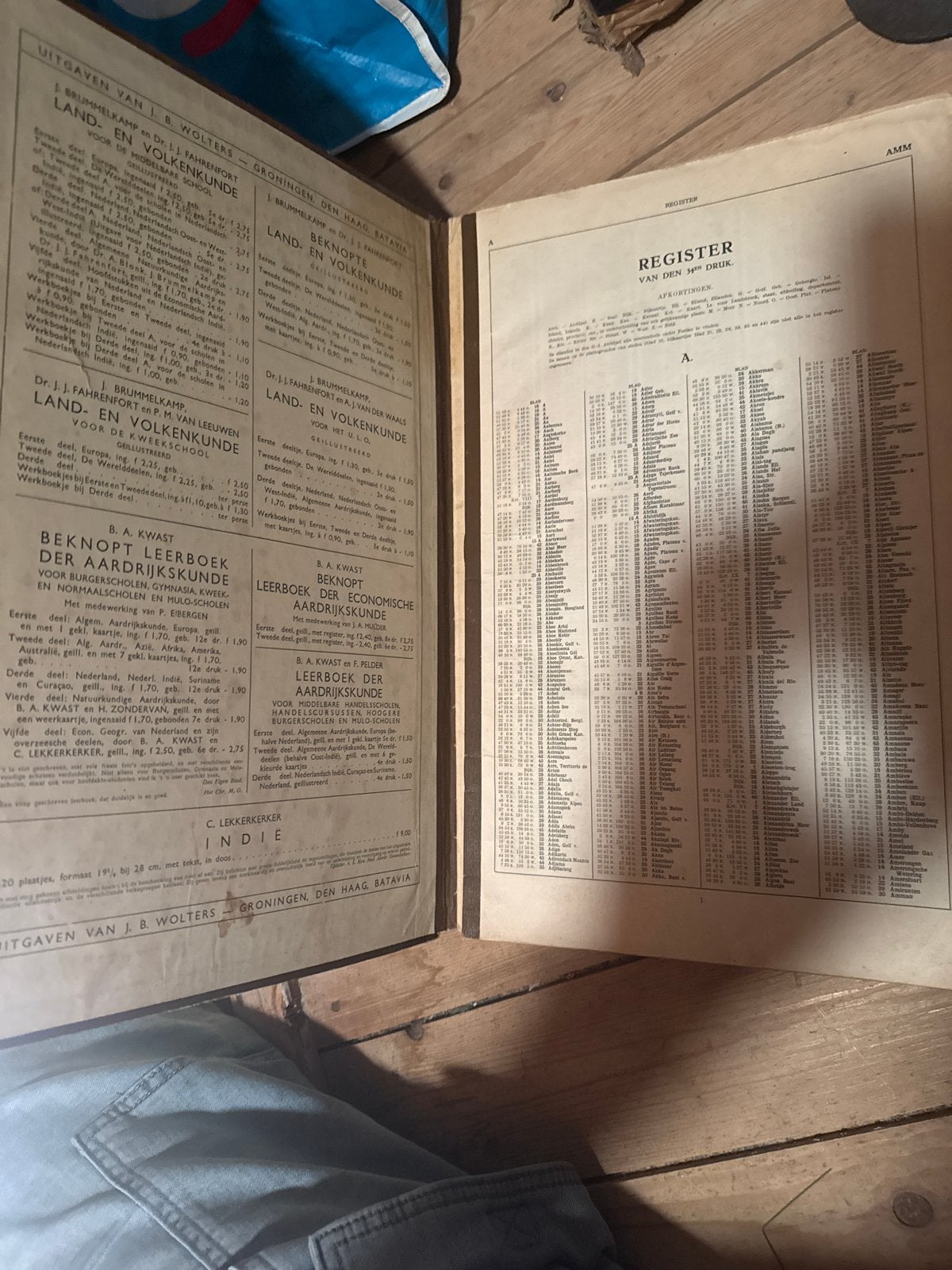 Oude Schoolatlas der Geheele Aarde - P.R. Bos J.F. Niermeyer, Gelezen, Bosatlas, Ophalen of Verzenden, 1800 tot 2000
