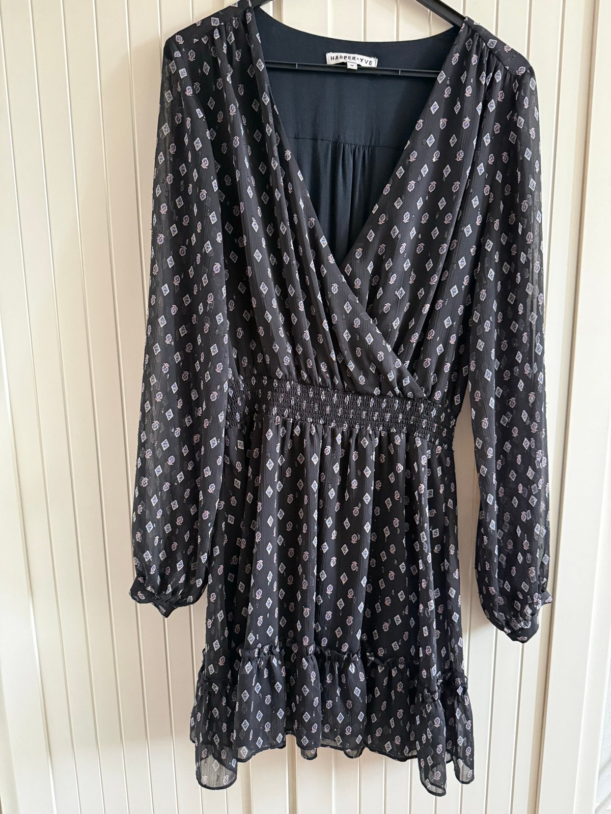 Harper & Yve jurk met print - Maat M, Kleding | Dames, Jurken, Maat 38/40 (M), Zwart, Ophalen of Verzenden, Zo goed als nieuw