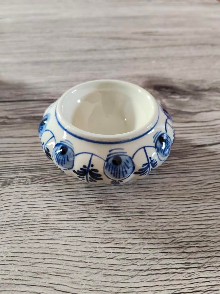 Delfts Blauw Zoutvaatje - Handgeschilderd, Antiek en Kunst, Ophalen of Verzenden
