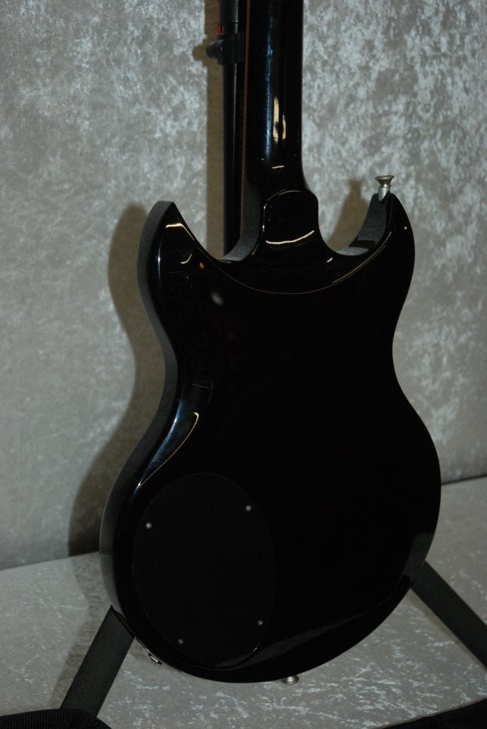 Vox Double cut away, Indonesia met tas  <26260205>, Muziek en Instrumenten, Gebruikt, ., Vox, Ophalen of Verzenden