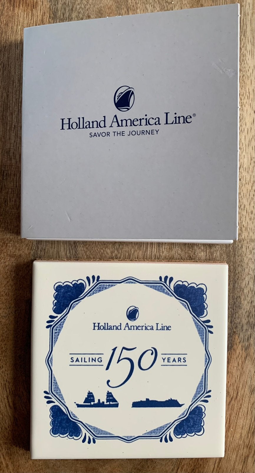 Holland America Line: Sailing 150 Years Onderzetter, Verzamelen, Scheepvaart, Ophalen of Verzenden