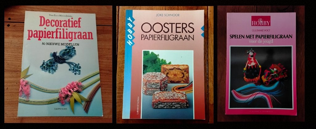 Boeken over hobbyen met papierfiligraan, Boeken, Ophalen of Verzenden, Gelezen, Overige onderwerpen, Joke Schnoor Guusanke Vogt Trees Tra