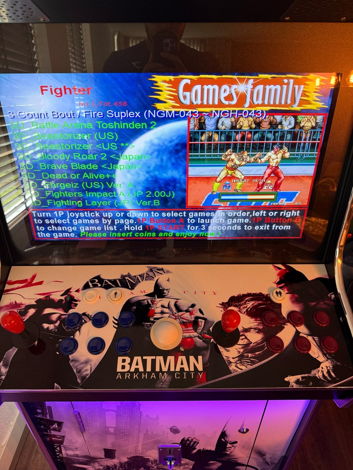Nieuwe A-G 27” LCD Arcade – Batman – 4.500 Games + LED, Spelcomputers en Games, Ophalen, Overige merken, Nieuw
