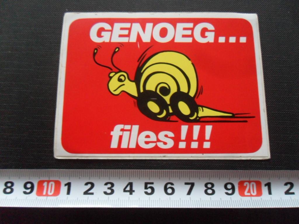 sticker Genoeg ...... files !!!, Ophalen, Zo goed als nieuw