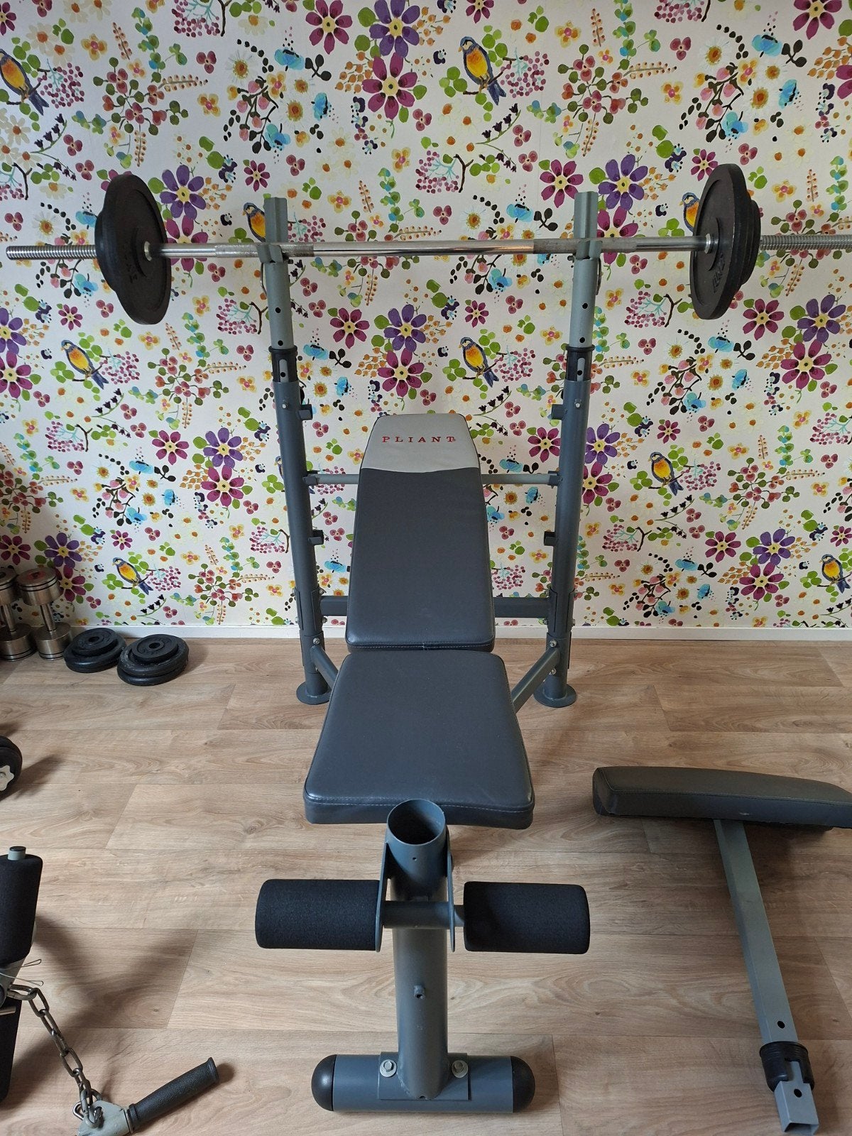 Benchpress inclusief 40 kg gewichten, Ophalen