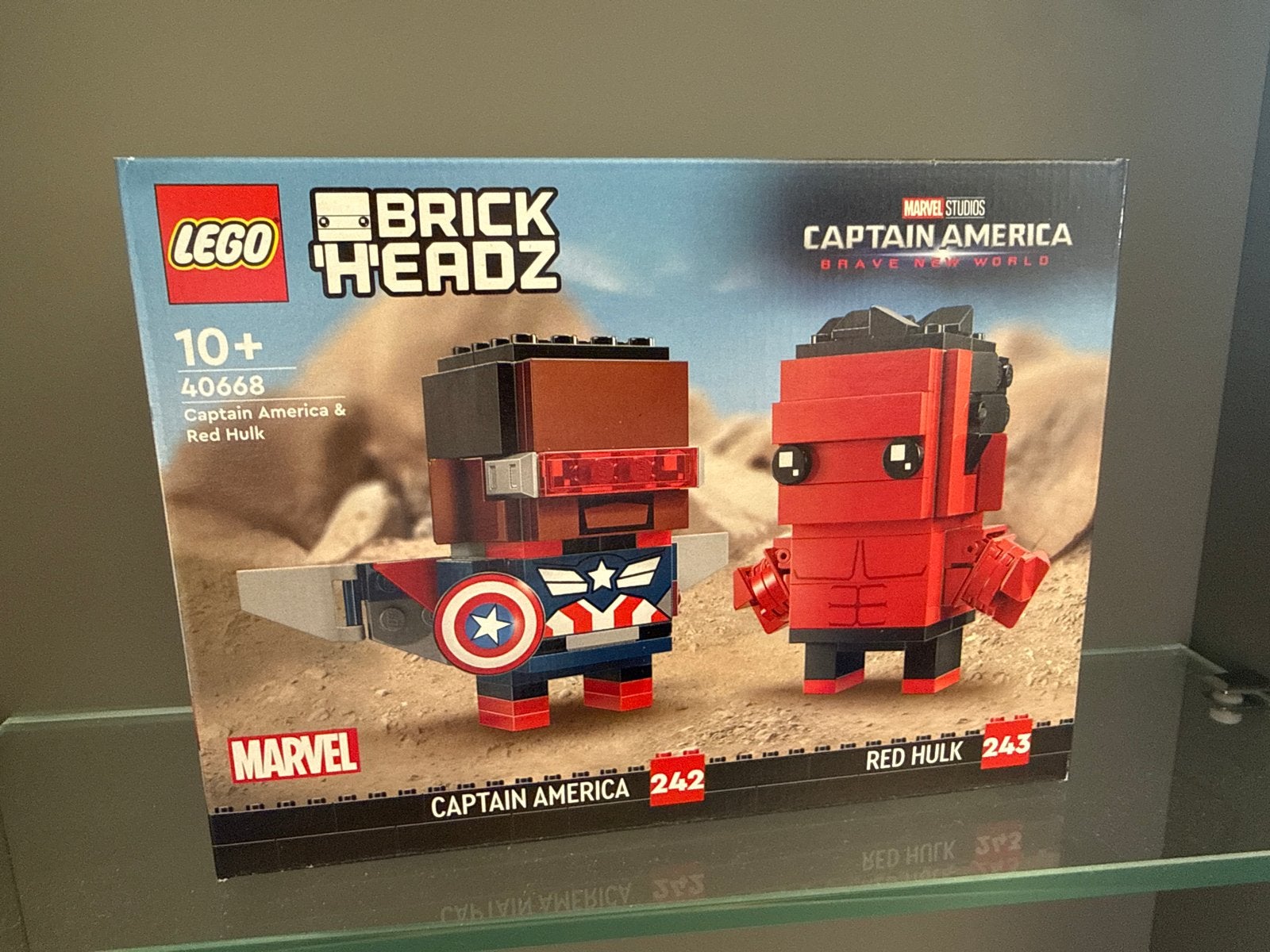 LEGO BrickHeadz Captain America & Red Hulk 40668 Marvel, Ophalen of Verzenden, Nieuw