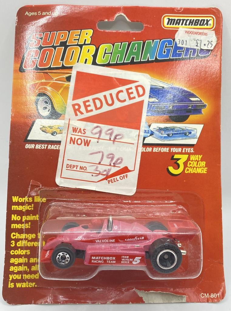 Matchbox 6G-5 Ferrari F1 Super Color Changer, Ophalen of Verzenden, Zo goed als nieuw, Auto