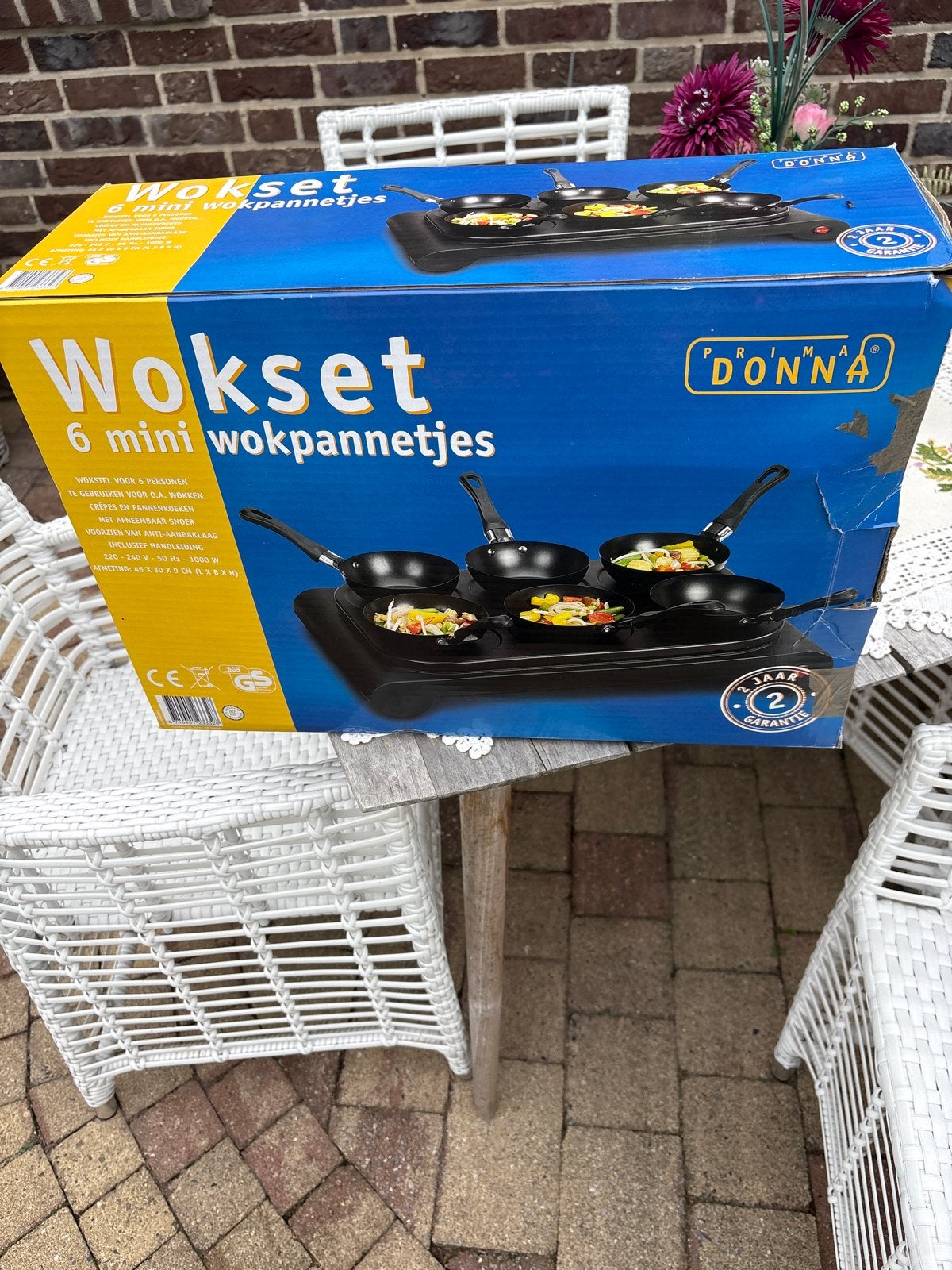 Wokset 6 mini wokpannetjes - Pro Donna, Overige typen, Nieuw, Ophalen of Verzenden, Zwart