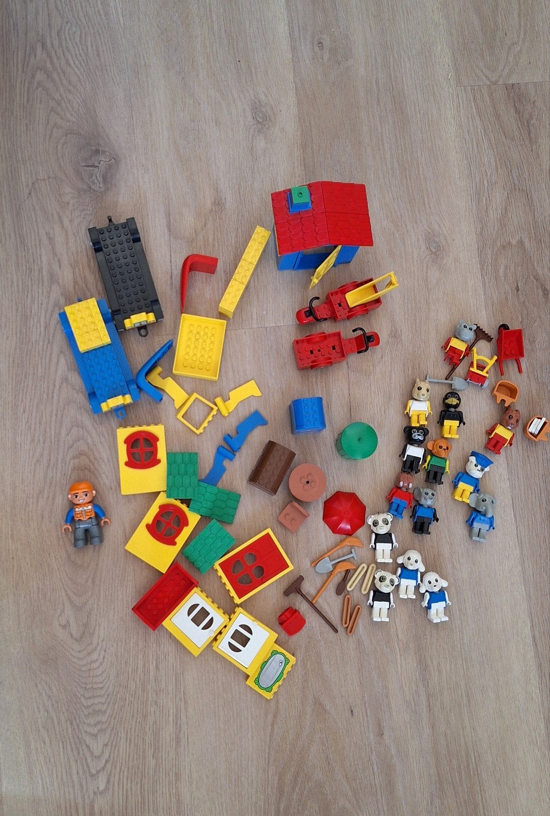Partij LEGO Legoland Fabuland met figuren en instructie, Gebruikt, Inclusief instructies, Overige thema's, Ophalen of Verzenden
