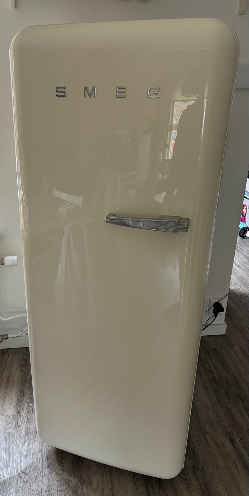 Smeg FAB28 Koelkast - Crème, Retro Stijl, Witgoed en Apparatuur, Koelkasten en IJskasten, Ophalen, 200 liter of meer, 60 cm of meer