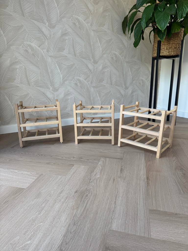 Wijnrek IKEA Hutten, Huis en Inrichting, Woonaccessoires | Wijnrekken, Gebruikt, 50 tot 75 cm, Ophalen of Verzenden, 25 flessen of meer