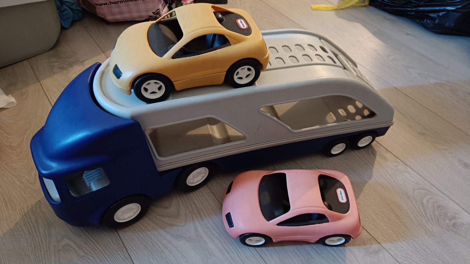 Little Tikes Autotransporter met 2 auto's, Ophalen, Gebruikt