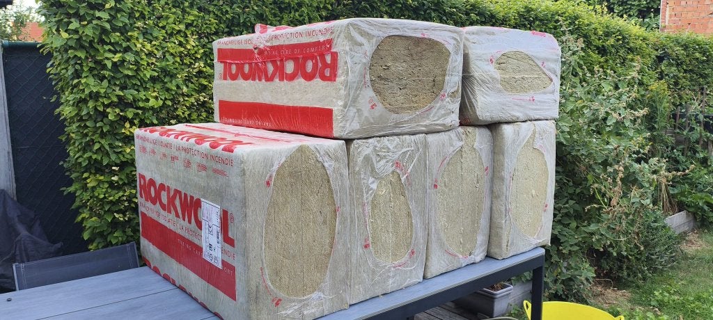 Rockwool Bouwplaat 10cm (100mm) - 14,25 m², Ophalen, Dakisolatie, Nieuw, Steenwol