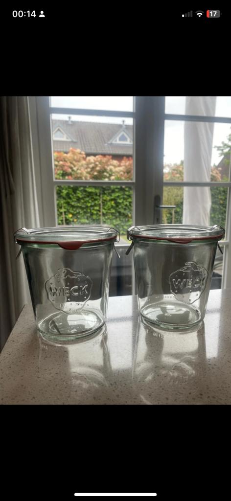 Originele Weckpot 500 ml incl ring en klemmen, Ophalen of Verzenden, Nieuw