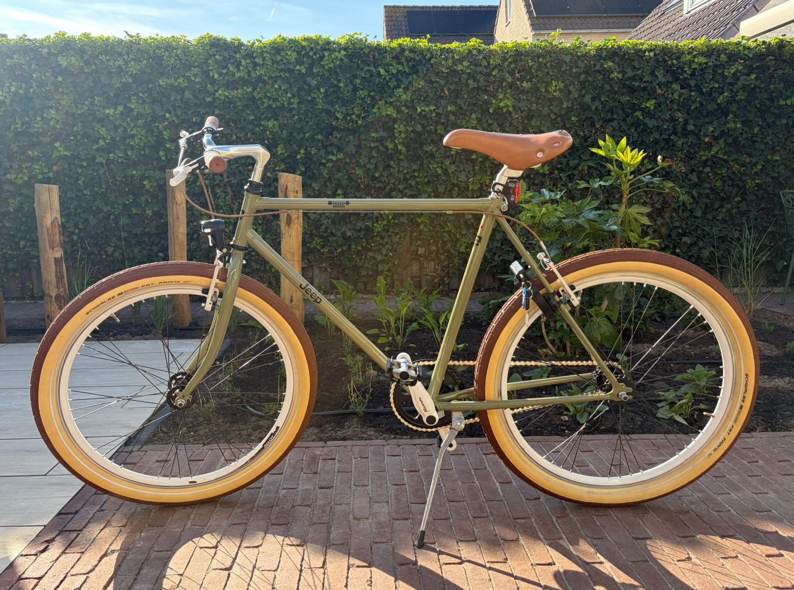 Jeep Fixie urban fiets, uniek!, Fietsen en Brommers, Ophalen, Zo goed als nieuw, Overige merken