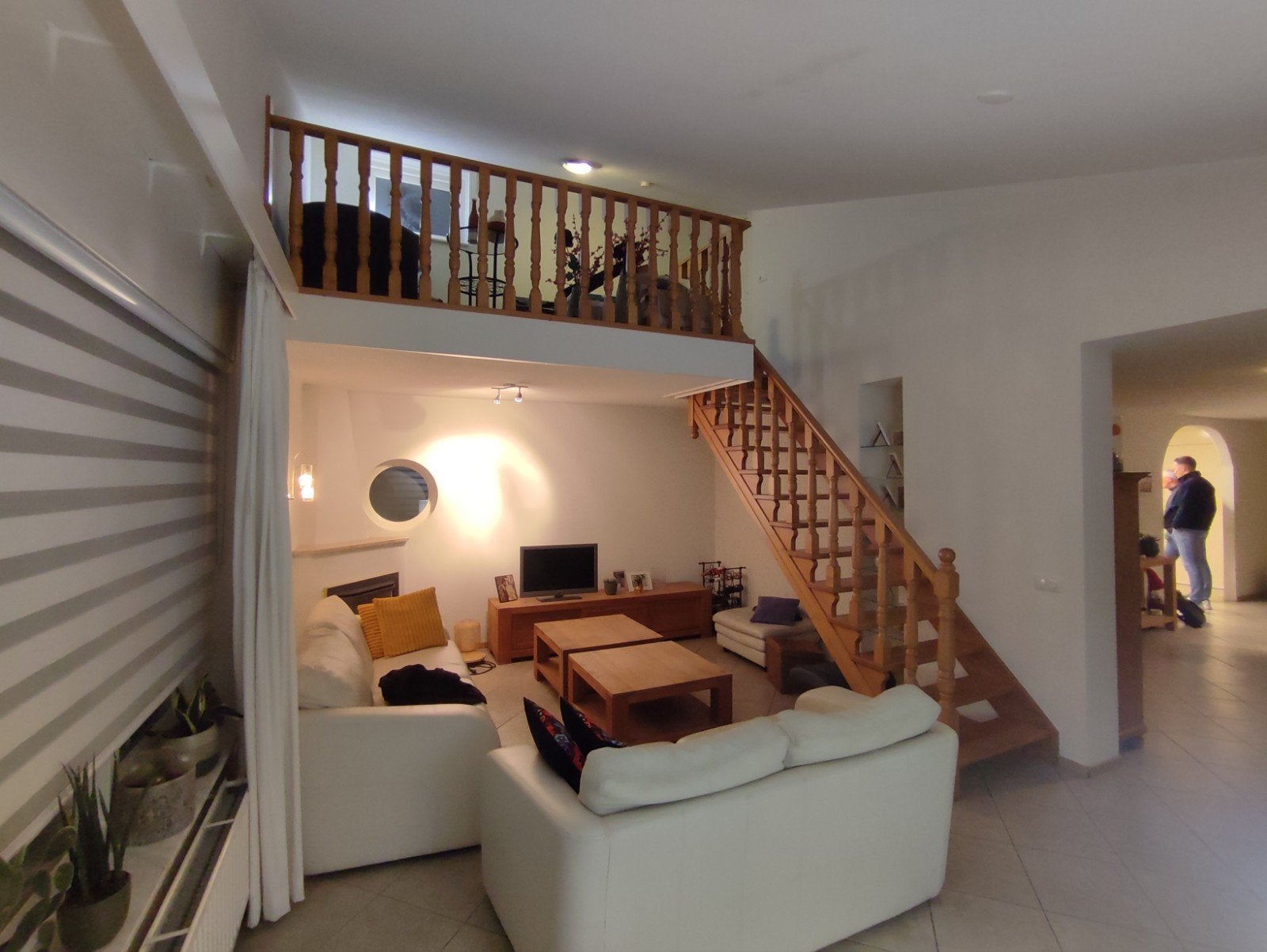 Houten trap met balustrade, Doe-het-zelf en Verbouw, Ladders en Trappen, Ophalen, Gebruikt, Trap, 2 tot 4 meter