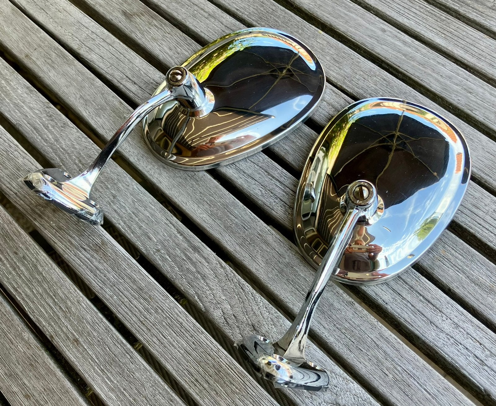 Chrome oldtimer spiegels bv Saab 96 95, Ophalen of Verzenden, Nieuw