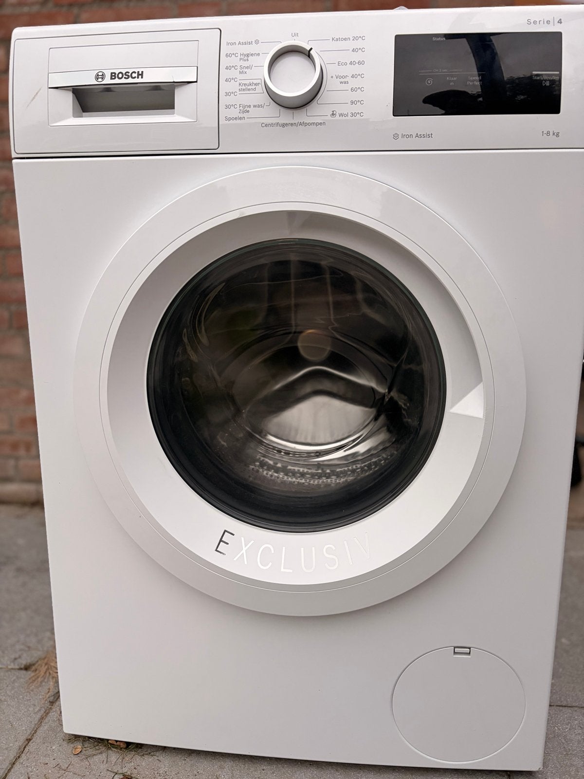 Bosch Wasmachine 8kg 11mnd oud weg wegens overlijden nw 699, Ophalen of Verzenden, Zo goed als nieuw, Voorlader, Kort programma
