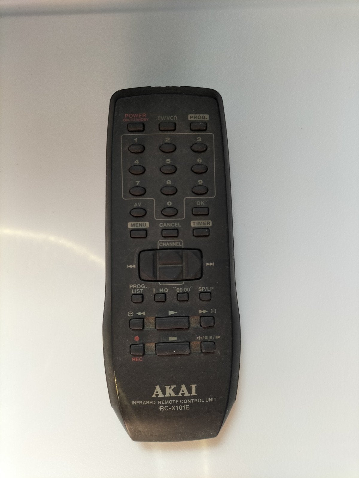 Akai RC-X101E Infrarood Afstandsbediening, Ophalen of Verzenden, Gebruikt, Origineel, Tv