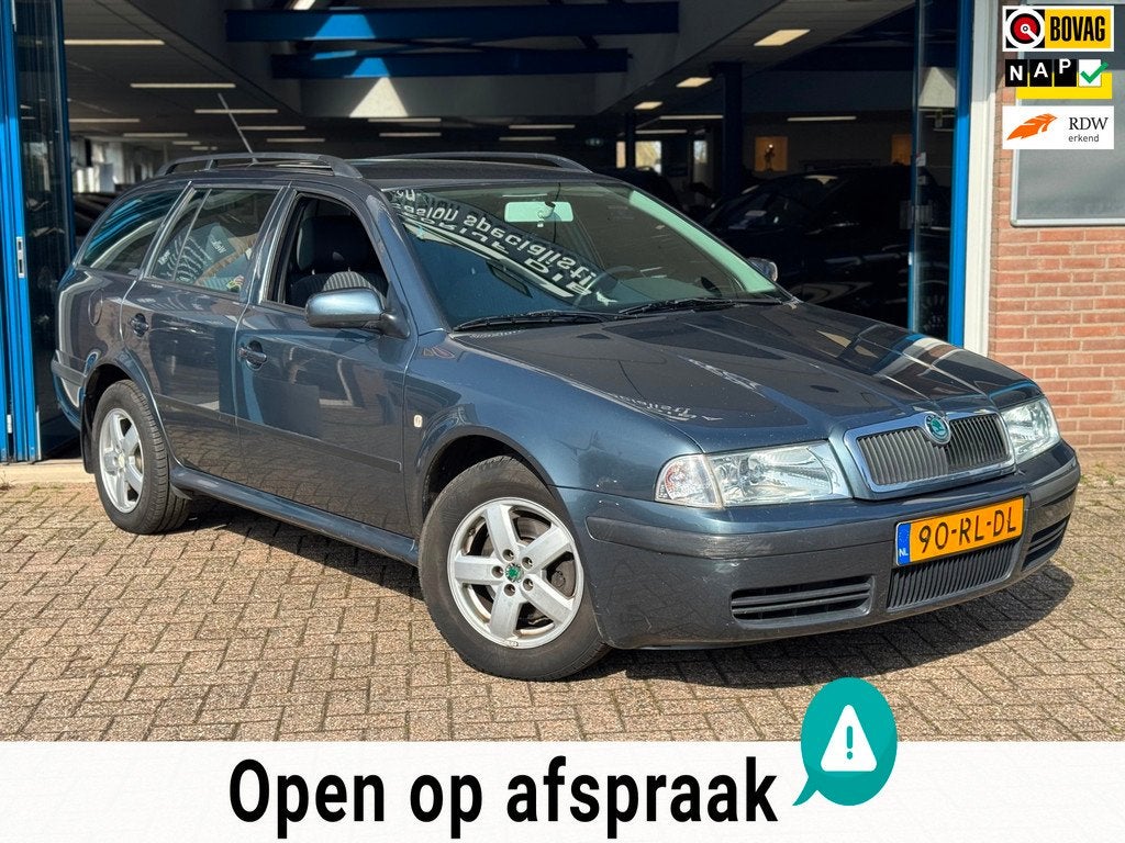 Skoda Octavia Combi 1.9 TDI Tour 2005 AIRCO Trekh NAP, Voorwielaandrijving, Stof, Gebruikt, Zwart
