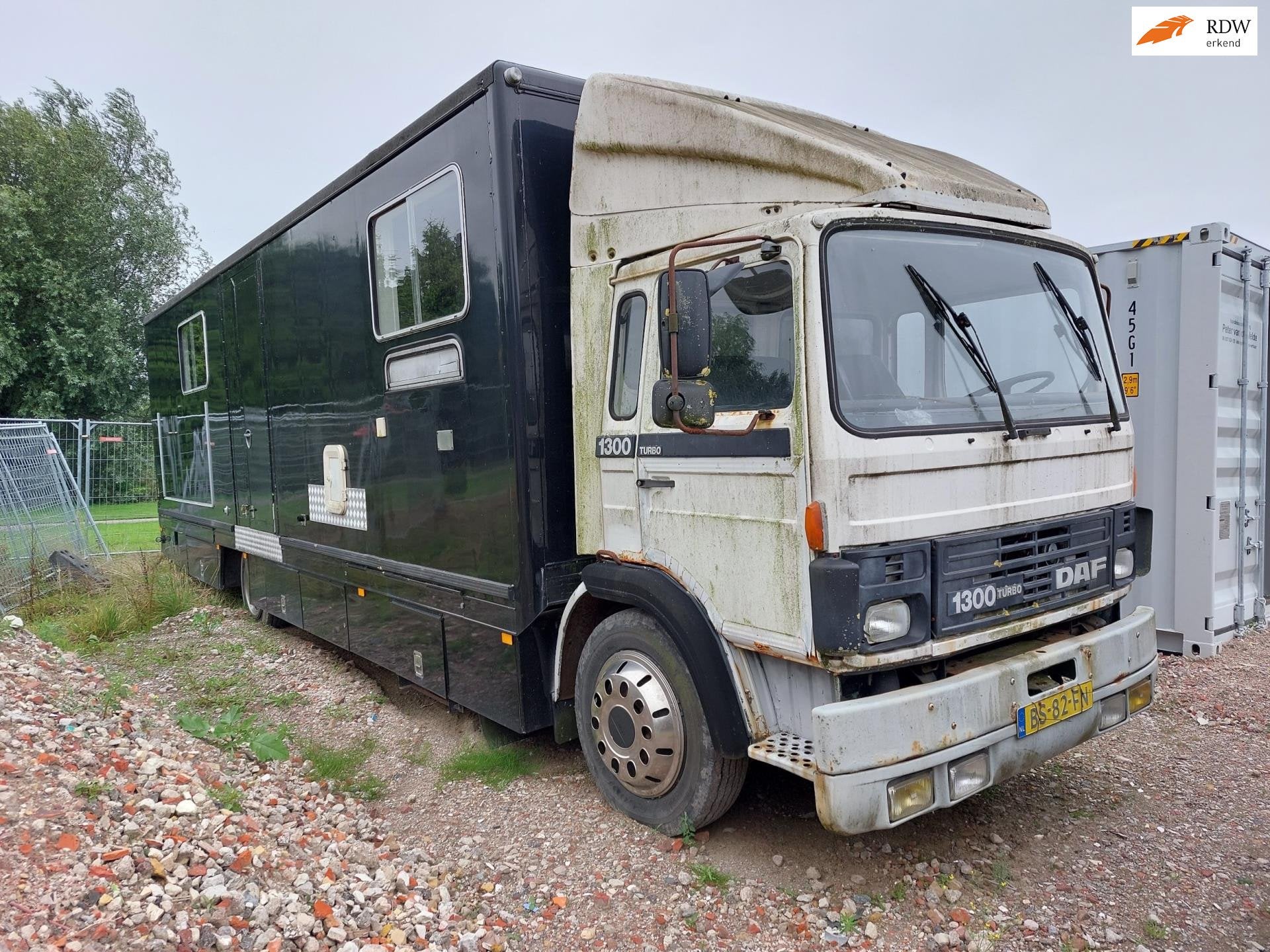 Daf 1300 turbo vergaderruimte / camper, Auto's, Achterwielaandrijving, Zwart, 150 pk, Wit