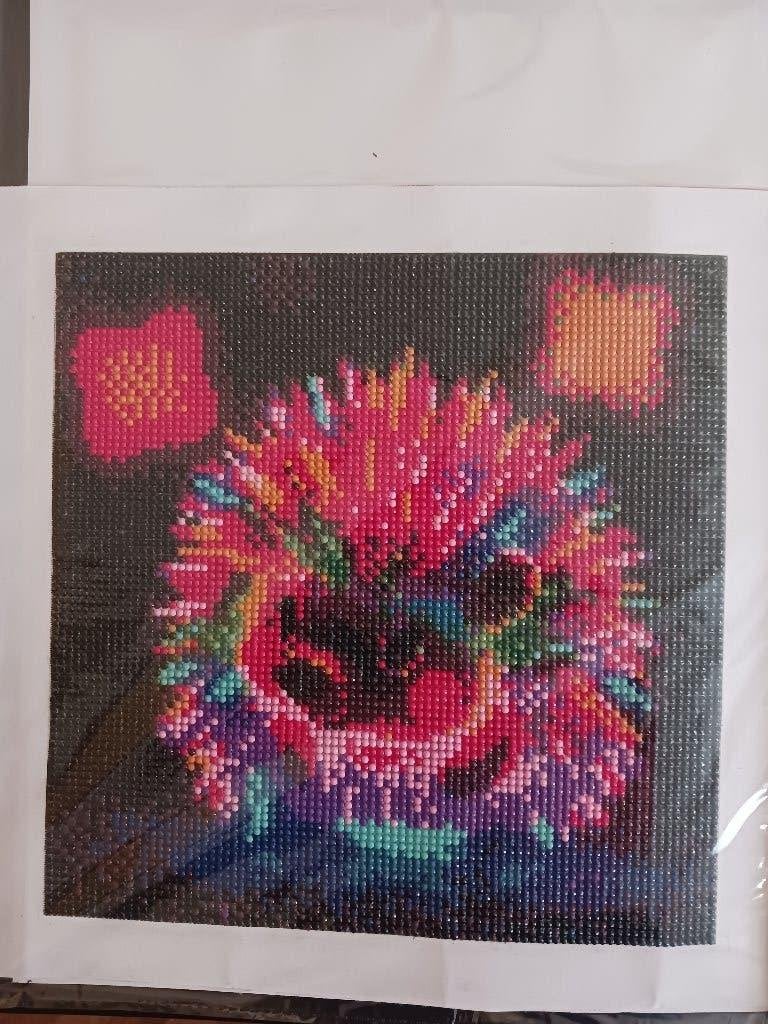Afgewerkte diamond painting 'Egel', Dieren, Nieuw, Meerkleurig, Ophalen of Verzenden