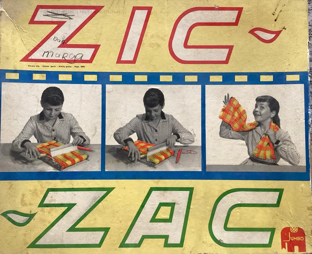 Vintage Jumbo Zic-Zac Weefgetouw Knutselset, Ophalen of Verzenden, Gebruikt, Knutselen