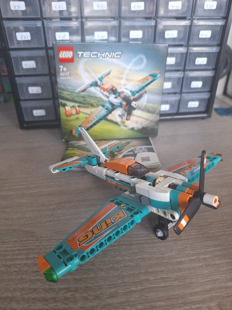 Lego 42117 Race vliegtuig open set, Ophalen