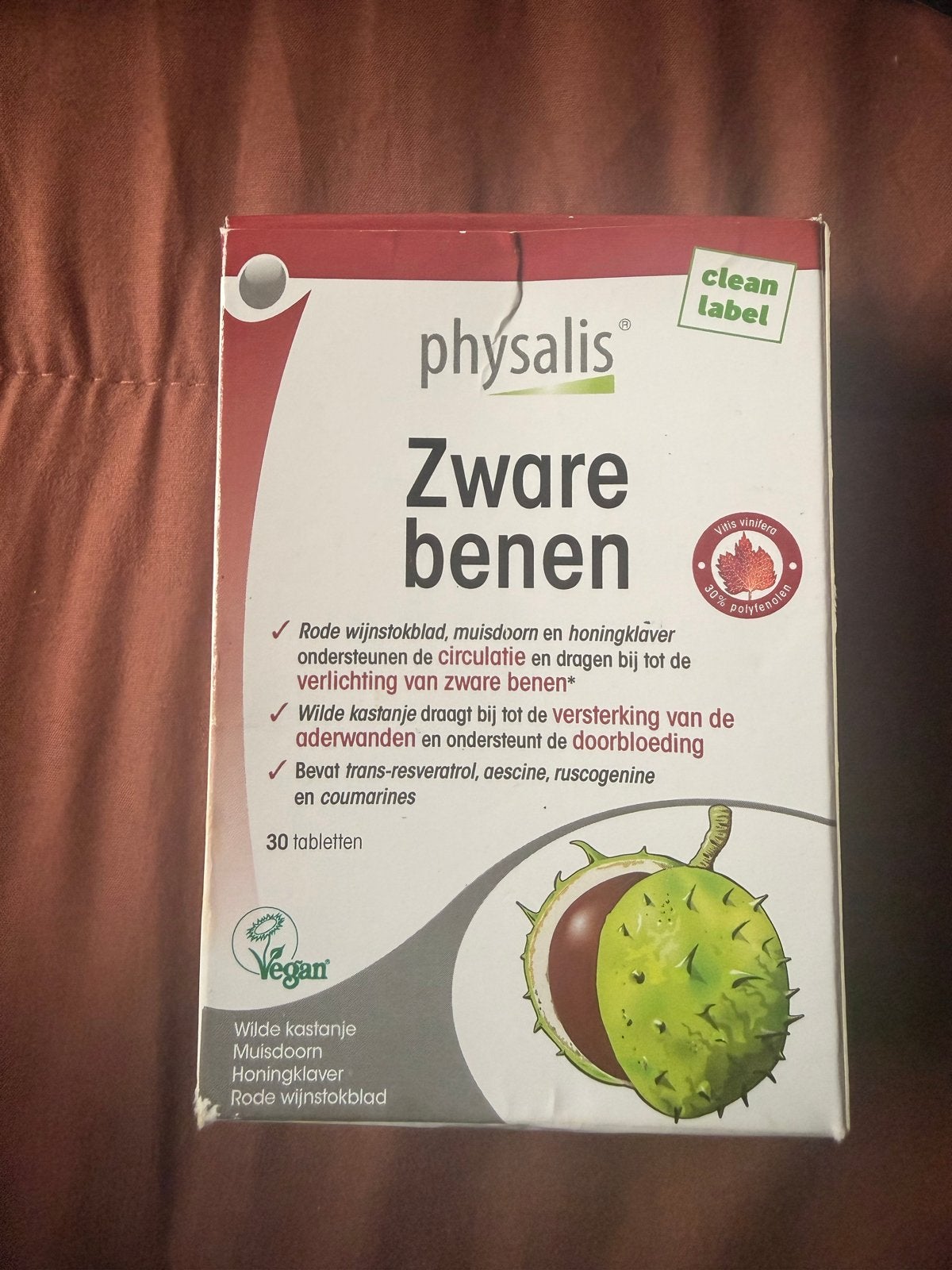 Physalis Zware Benen - 30 tabletten (Nieuw), Ophalen of Verzenden, Nieuw, Poeder of Drank
