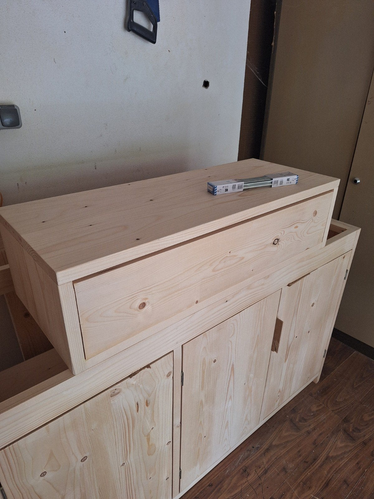 zwevend badmeubel van terug gedroogd en geschaafd hout, Ophalen of Verzenden, Nieuw